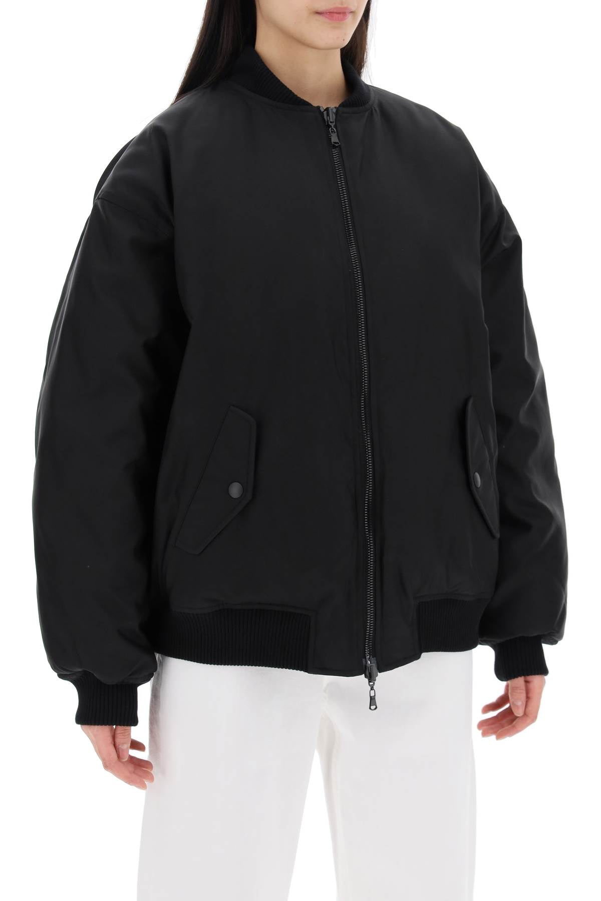 reversible bomber jacket