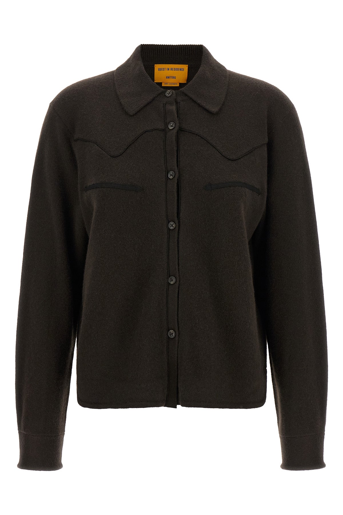 the guest in residence cropped western shirt redefines the classic texan-inspi