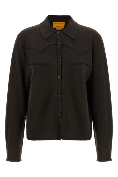 the guest in residence cropped western shirt redefines the classic texan-inspi