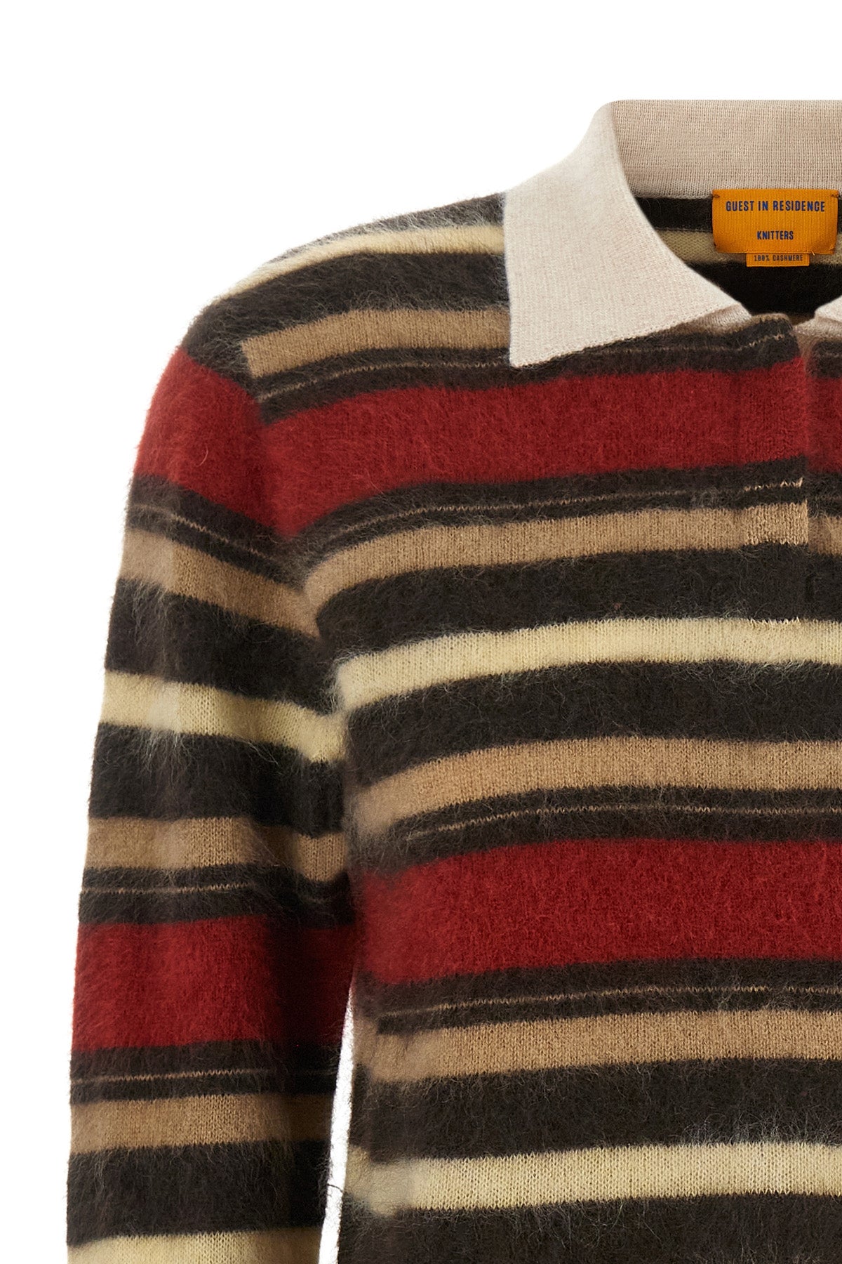the guest in residence grizzly cropped rugby crop polo shirt stands out for it