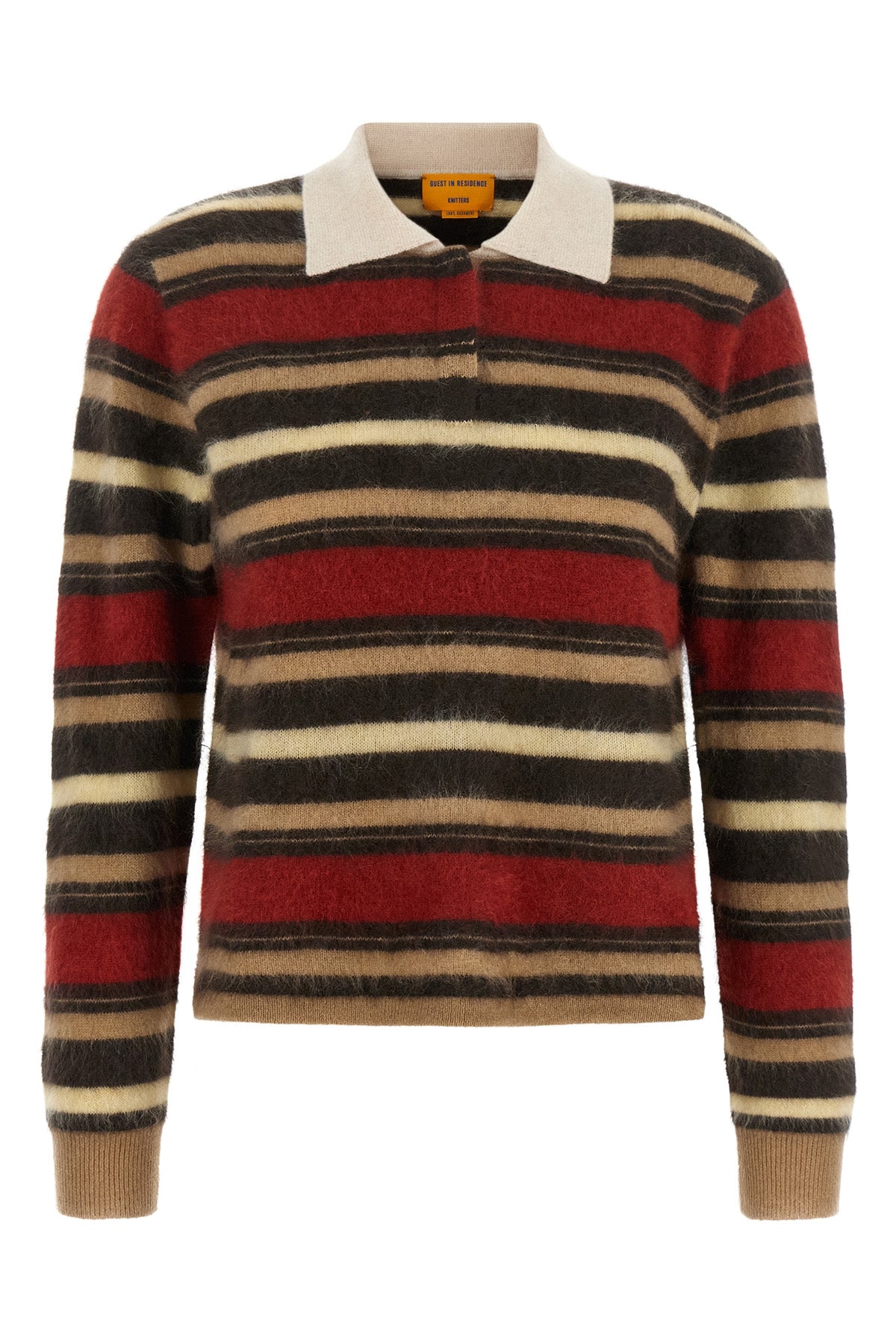 the guest in residence grizzly cropped rugby crop polo shirt stands out for it
