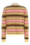 the guest in residence grizzly cropped rugby cropped polo shirt is made of pur