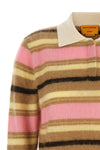 the guest in residence grizzly cropped rugby cropped polo shirt is made of pur