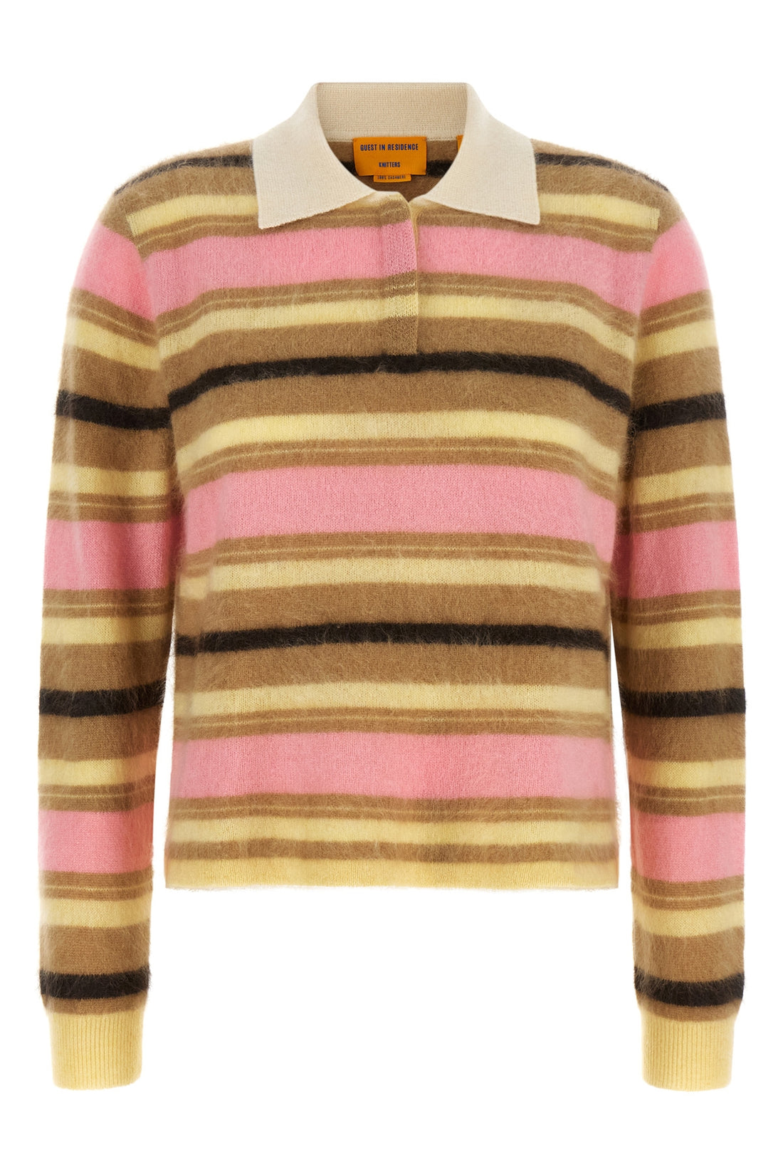GUEST IN RESIDENCE M the guest in residence grizzly cropped rugby cropped polo shirt is made of pur