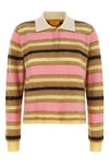the guest in residence grizzly cropped rugby cropped polo shirt is made of pur