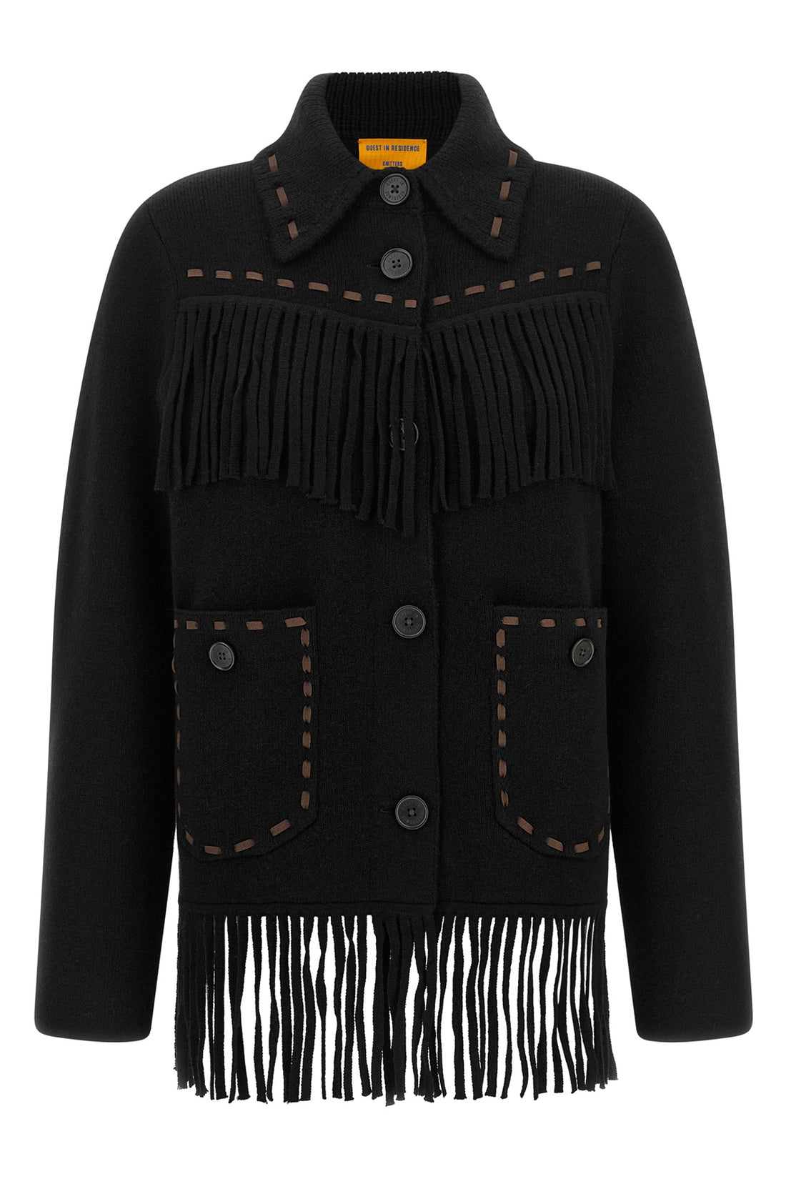 GUEST IN RESIDENCE M the guest in residence western fringe jacket redefines casual dress codes thro