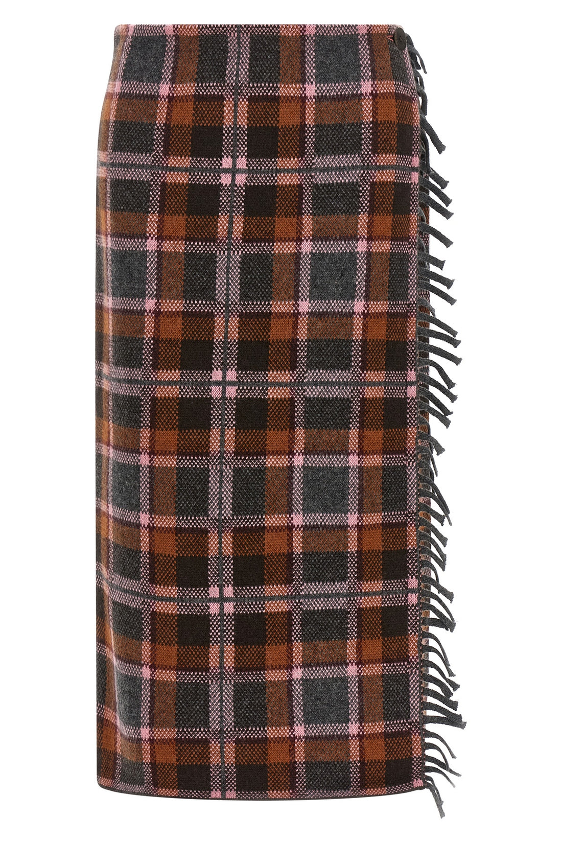 GUEST IN RESIDENCE L the guest in residence tartan wrap midi skirt defines a new interpretation of