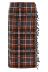 the guest in residence tartan wrap midi skirt defines a new interpretation of