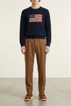 ezio viscose blend trousers