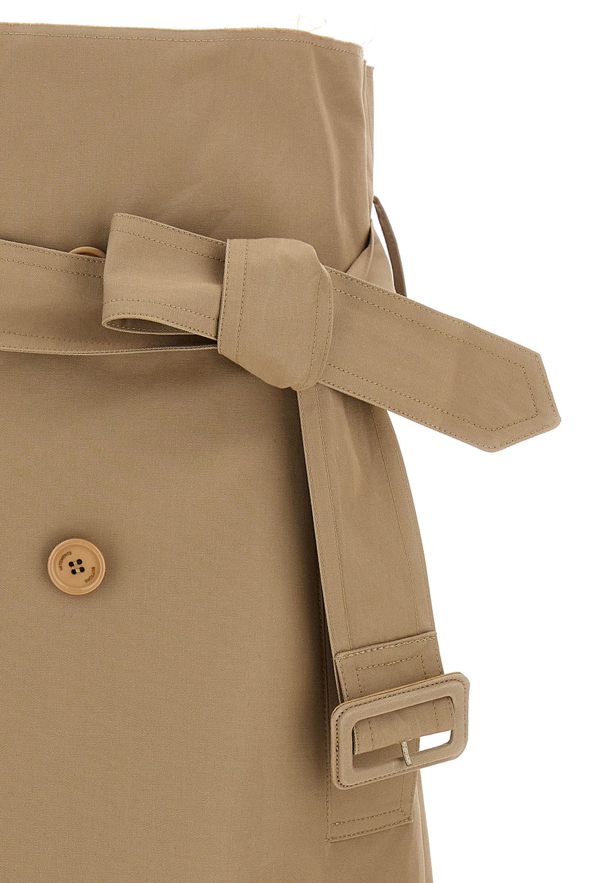 deconstructed trenchcoat wallet skirt in cotton