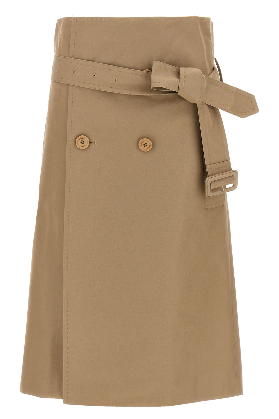 VETEMENTS M deconstructed trenchcoat wallet skirt in cotton