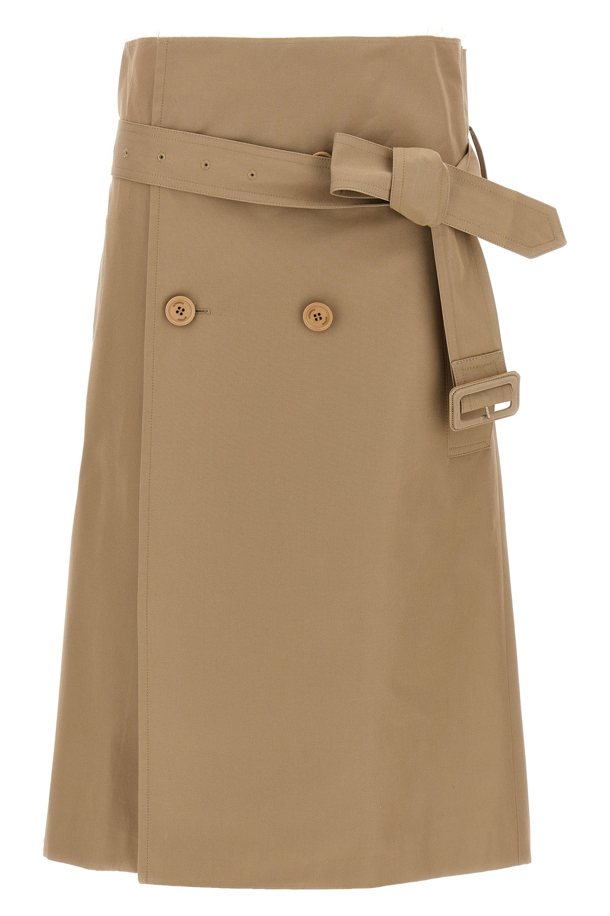 deconstructed trenchcoat wallet skirt in cotton
