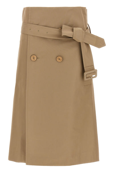 deconstructed trenchcoat wallet skirt in cotton