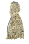 barocco jacquard wool scarf