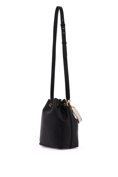 bucket bag with drawstring closure