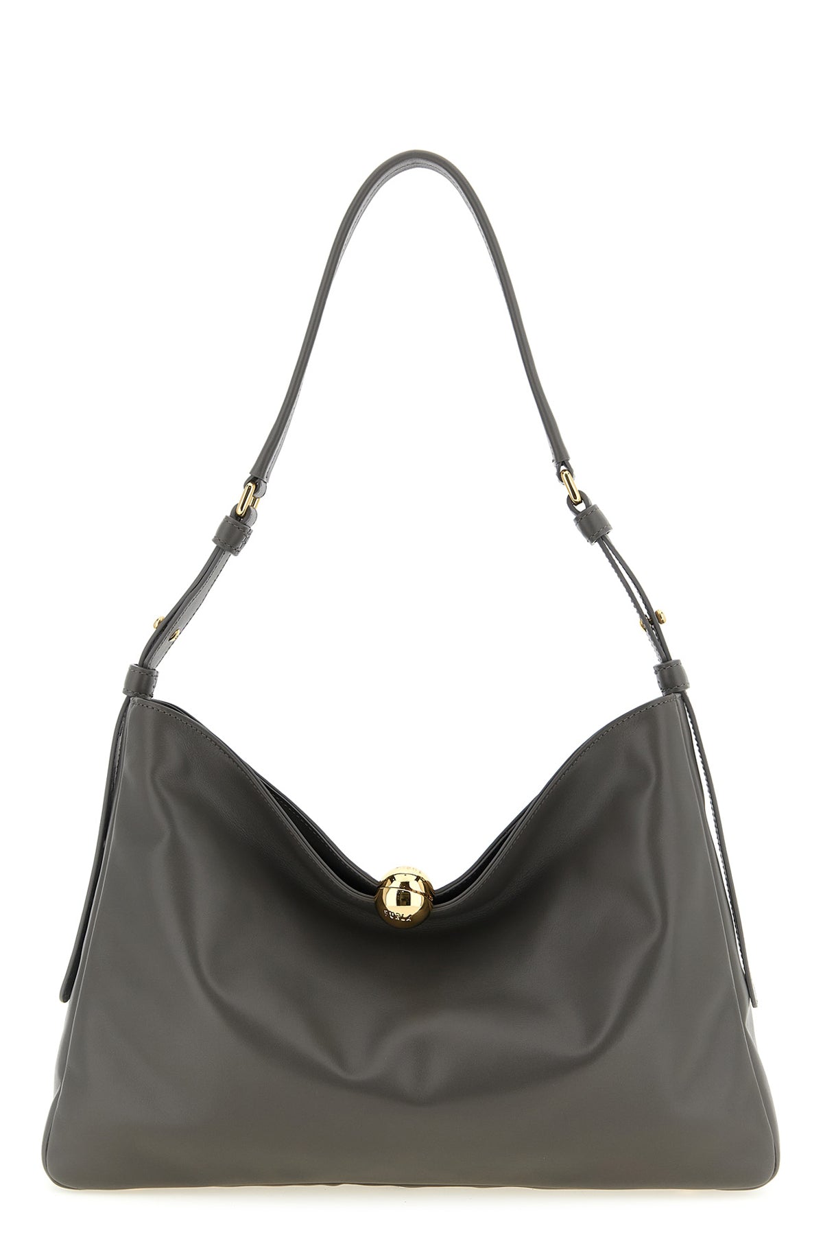 large furla sfera soft shoulder bag in padded smooth nappa leather