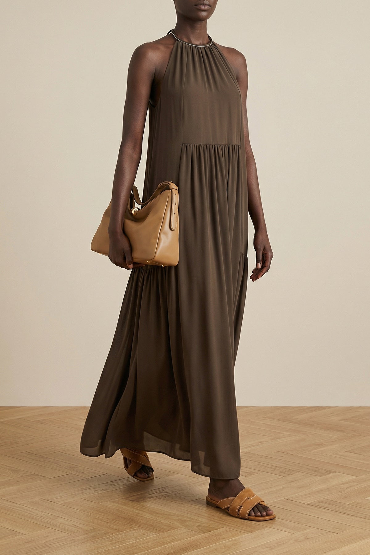 large furla sfera soft shoulder bag in padded smooth nappa leather