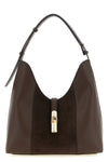 the furla goccia m hobo shoulder bag defines a curved and structured silhouett