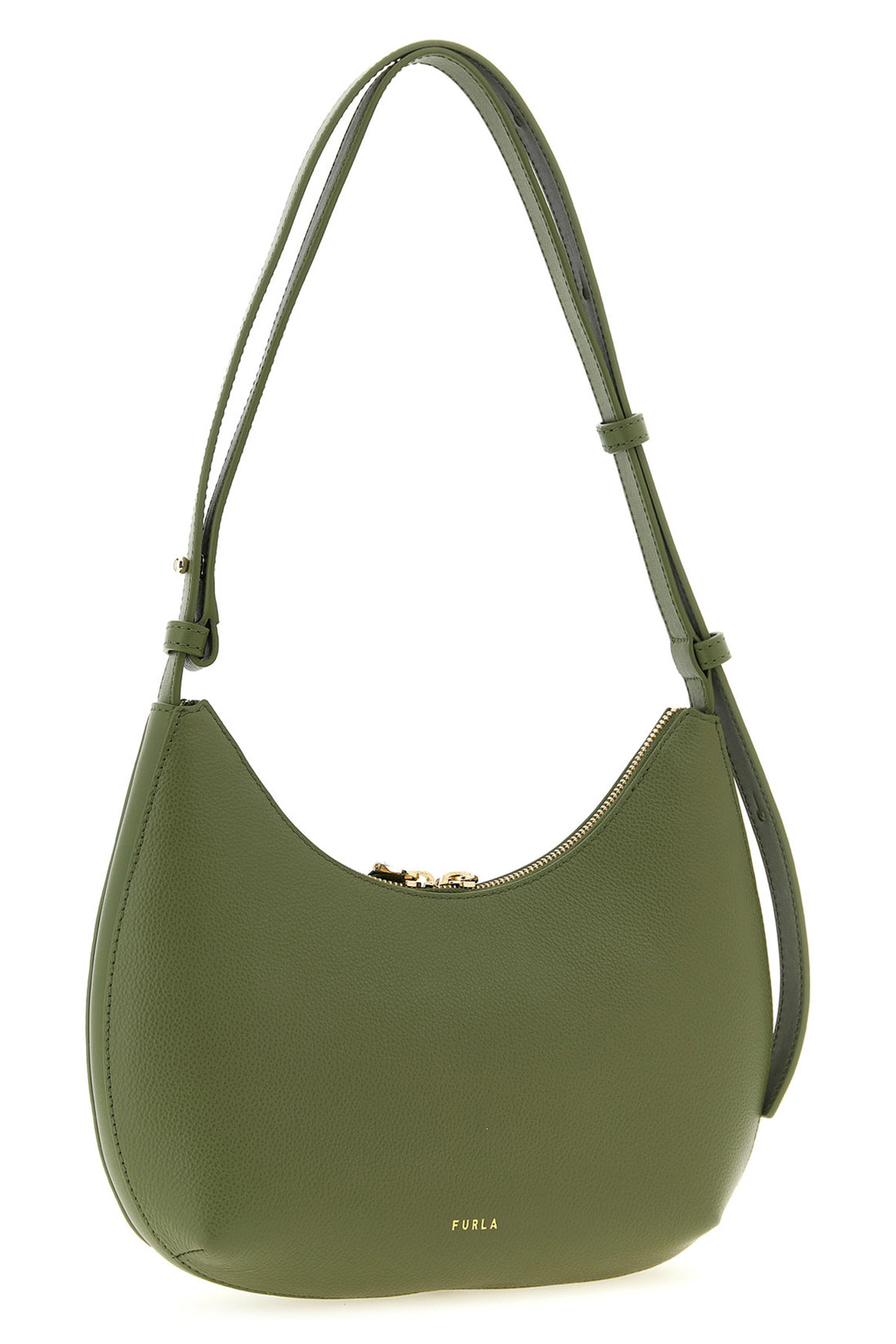 FURLA OS small furla goccia shoulder bag in hammered and smooth leather