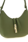small furla goccia shoulder bag in hammered and smooth leather