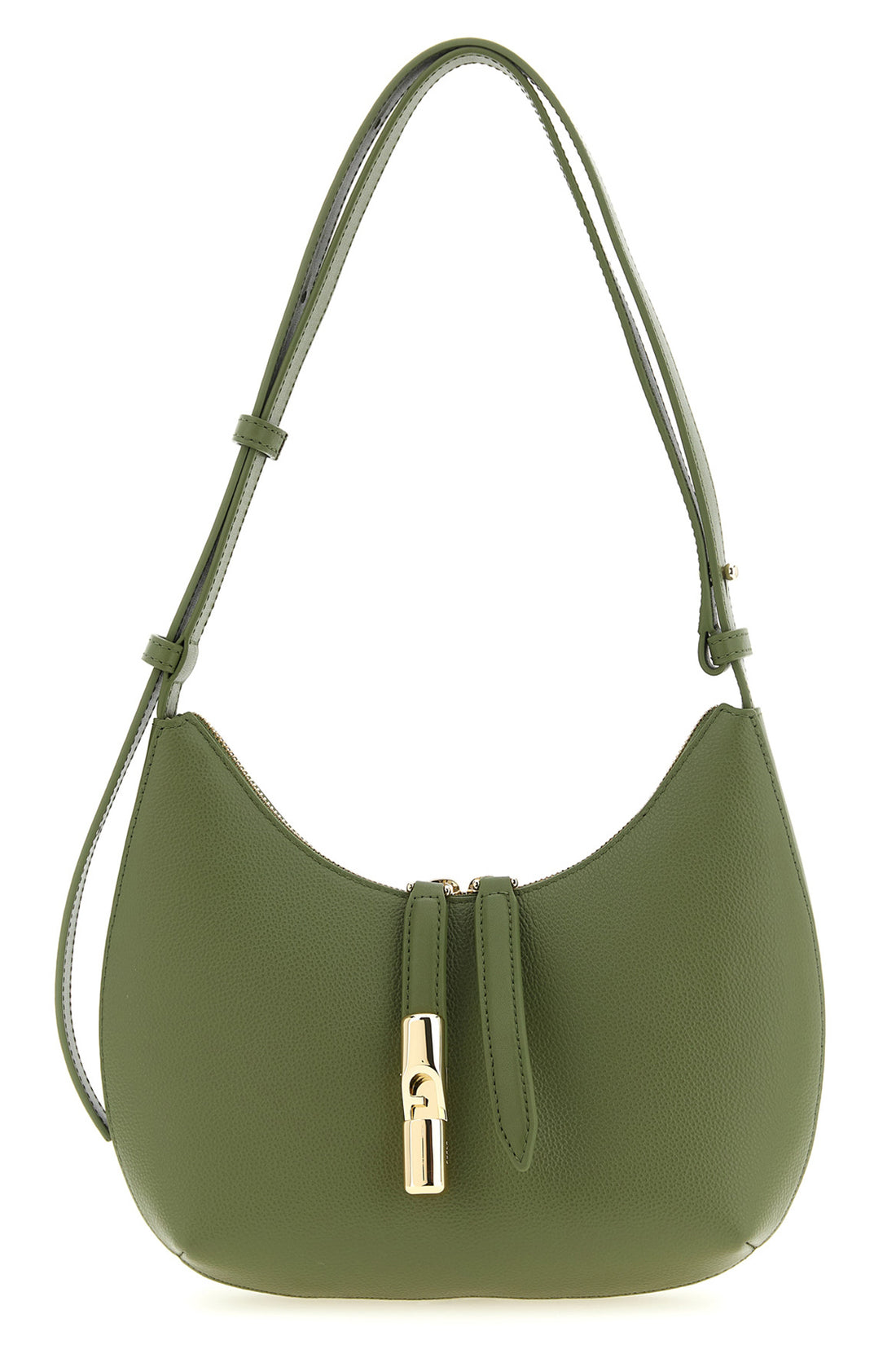 FURLA OS small furla goccia shoulder bag in hammered and smooth leather