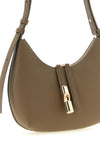 the furla goccia s shoulder bag defines a crescent silhouette