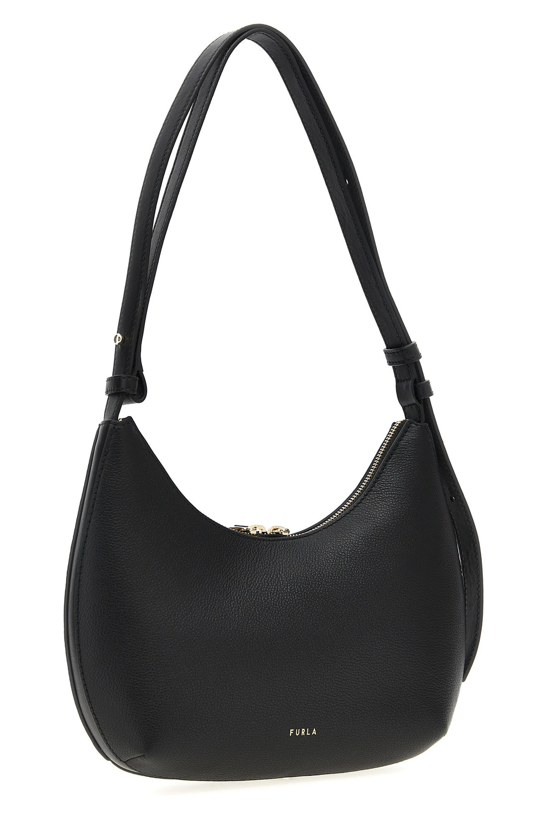 FURLA OS small furla goccia shoulder bag in hammered and smooth leather