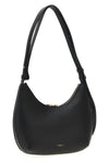 small furla goccia shoulder bag in hammered and smooth leather