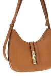 furla goccia s shoulder bag in hammered leather