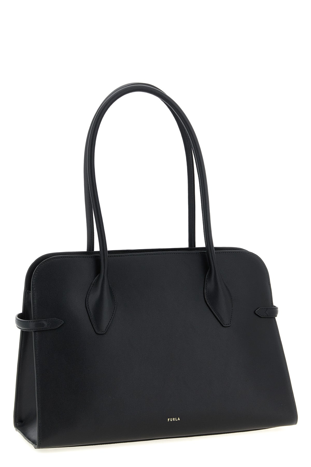 furla goccia dome l shoulder bag in smooth leather