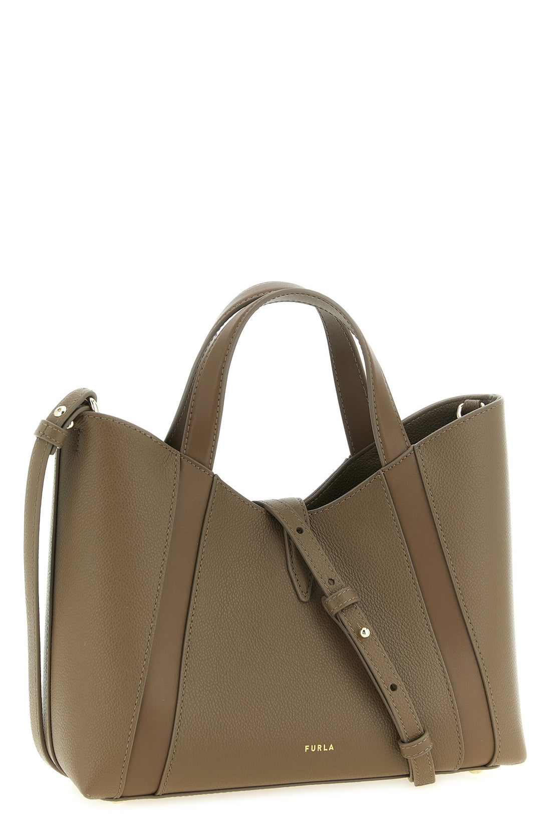 FURLA OS the furla goccia s tote bag in fine calf leather embodies a sculptural and con
