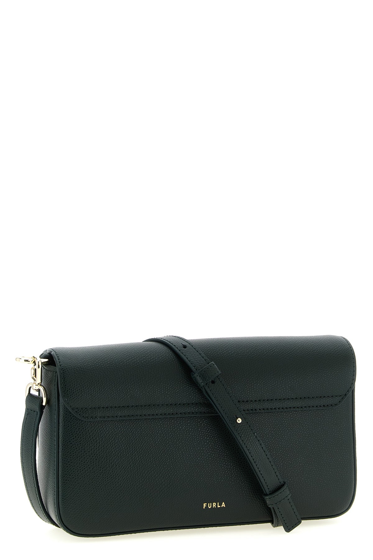 small furla iride crossbody bag in fine hammered leather
