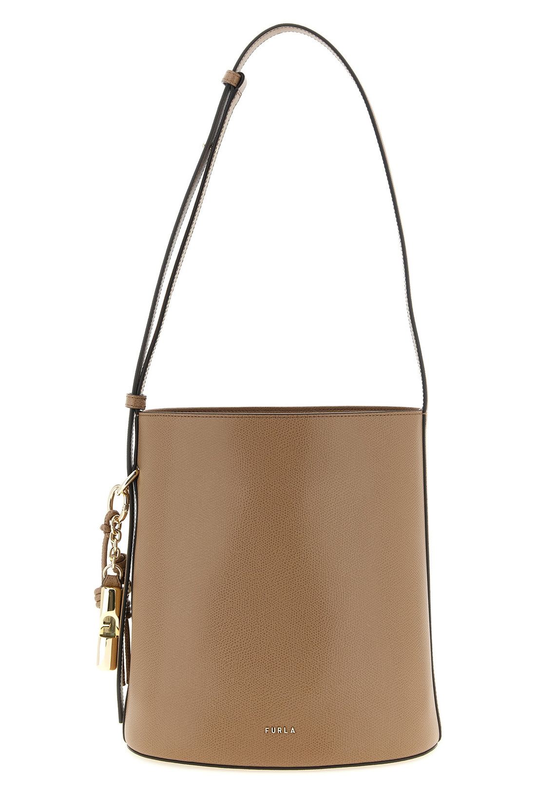 FURLA OS small roxie bucket bag in leather