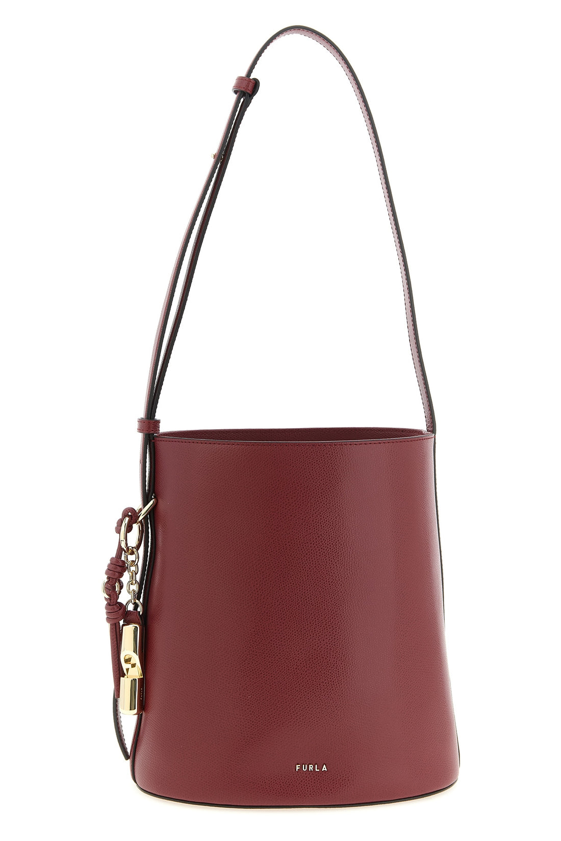 FURLA OS small roxie bucket bag in leather
