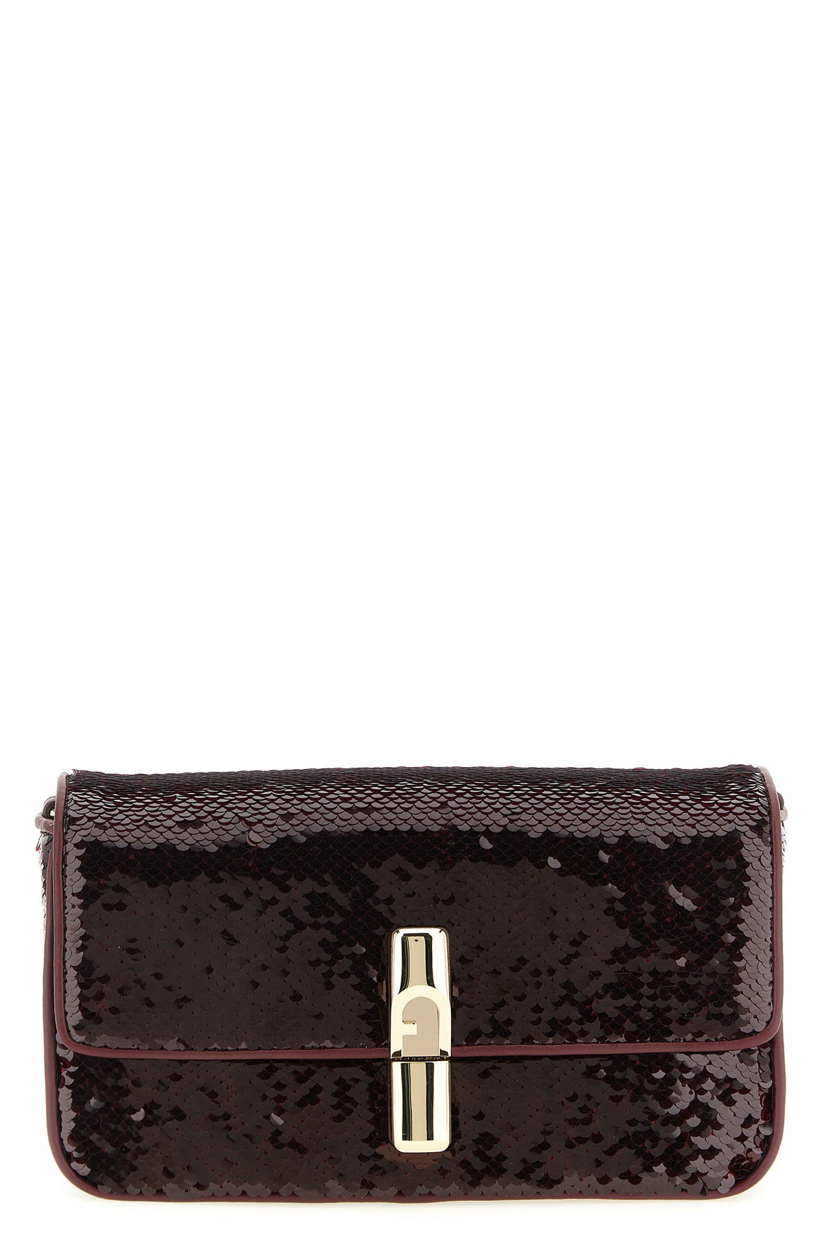 small furla iride crossbody bag in fabric covered