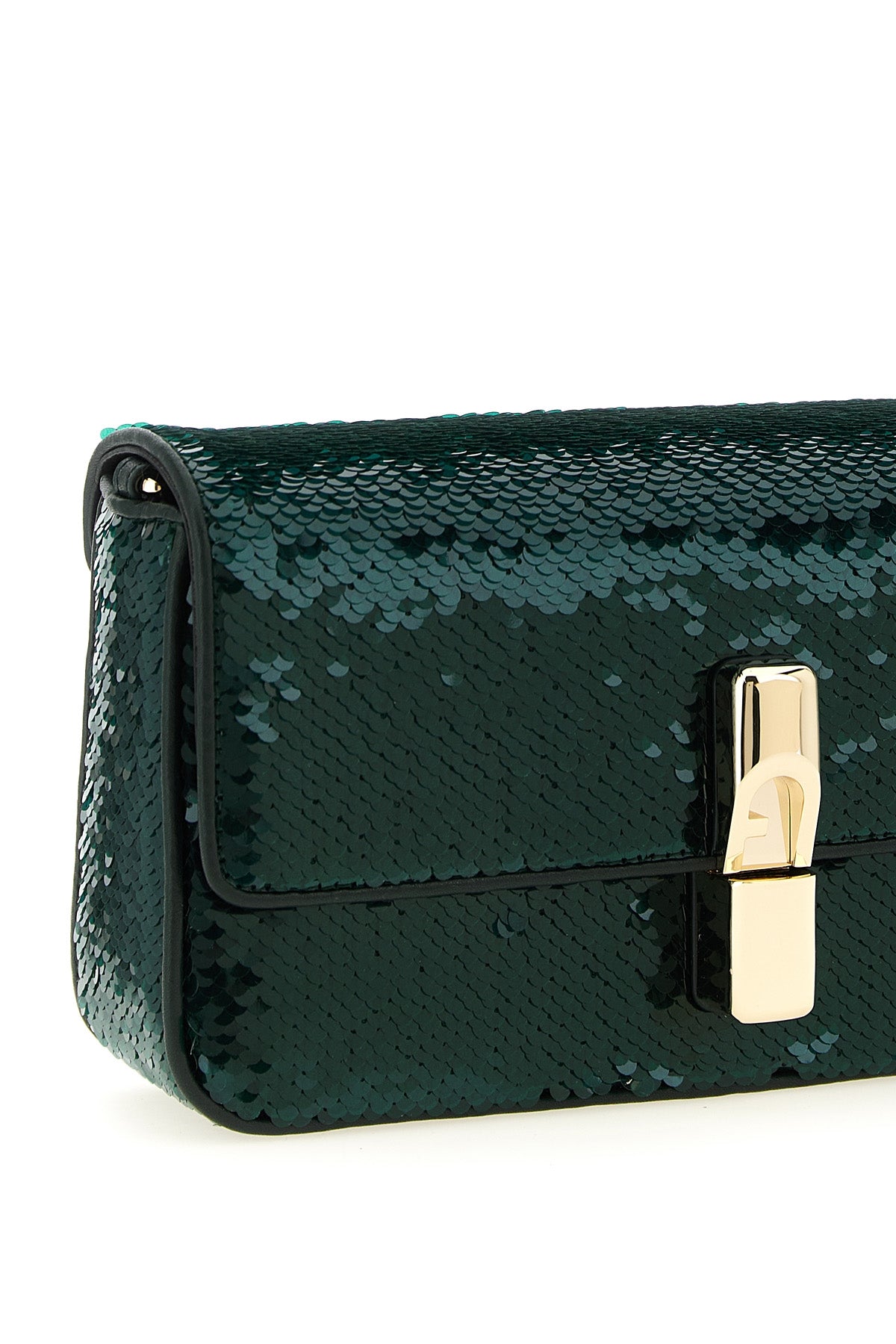 small furla iride crossbody bag in fabric covered