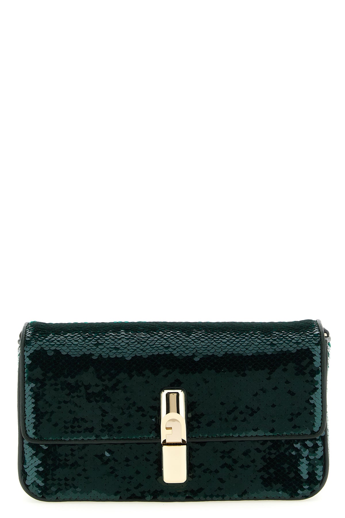 small furla iride crossbody bag in fabric covered