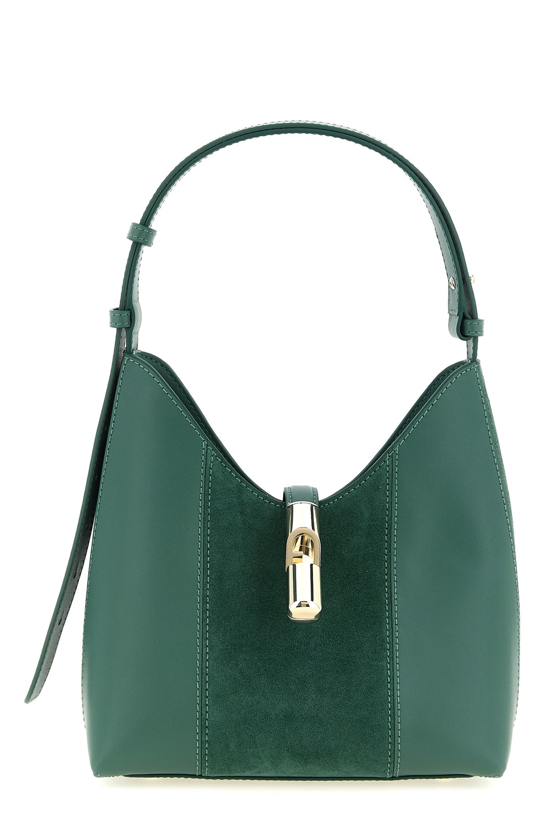 FURLA OS the furla goccia s hobo bag defines a curved and deconstructed shape through a