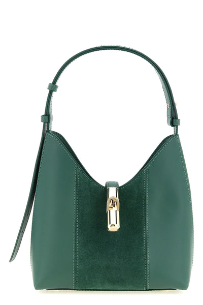 the furla goccia s hobo bag defines a curved and deconstructed shape through a
