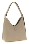small furla goccia shoulder bag in smooth leather and printed midnight calfski