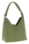 small furla goccia shoulder bag in smooth leather and printed midnight calfski