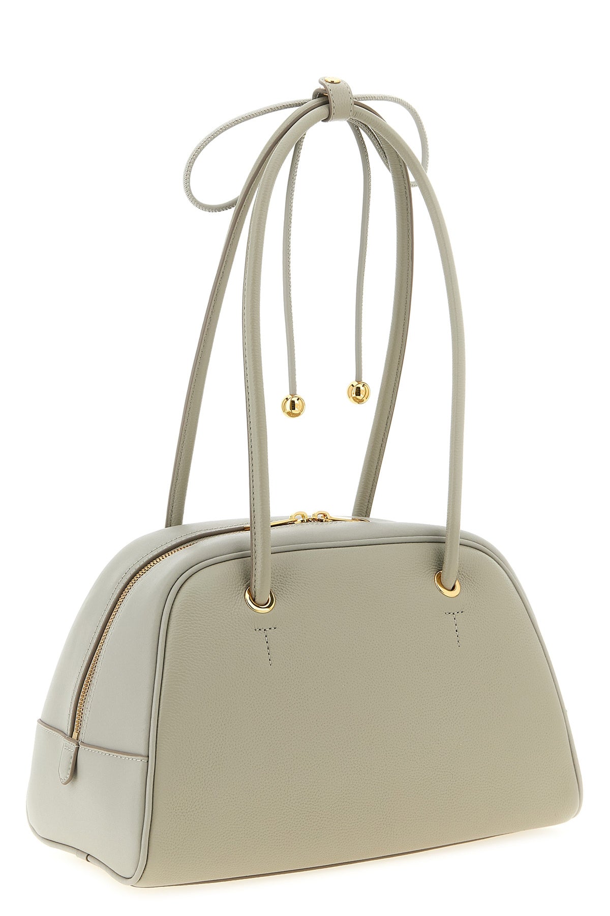 the furla poppy m handbag features a structured dome silhouette made of fine d