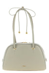 the furla poppy m handbag features a structured dome silhouette made of fine d
