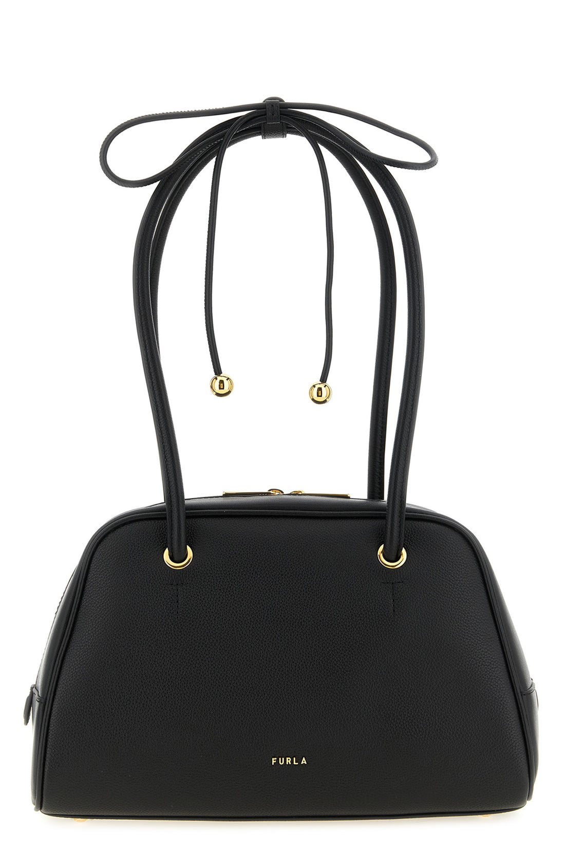 FURLA OS the furla poppy m handbag features a structured dome silhouette made of fine d
