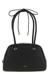 the furla poppy m handbag features a structured dome silhouette made of fine d