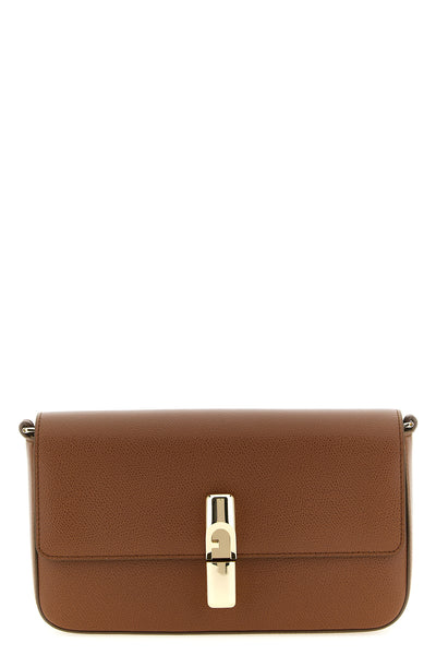 the furla iride s crossbody bag in fine hammered calf leather defines a struct
