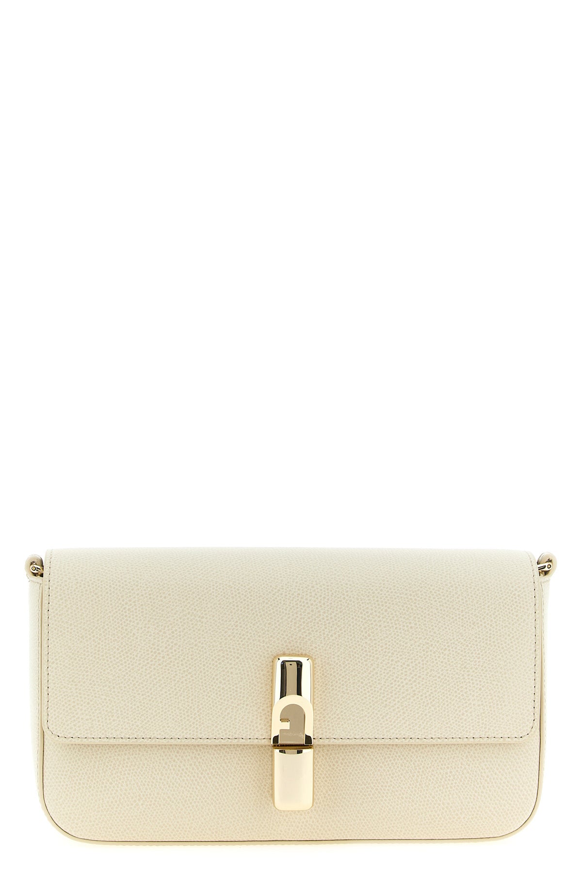 the furla iride s crossbody bag in textured calf leather embodies a structured