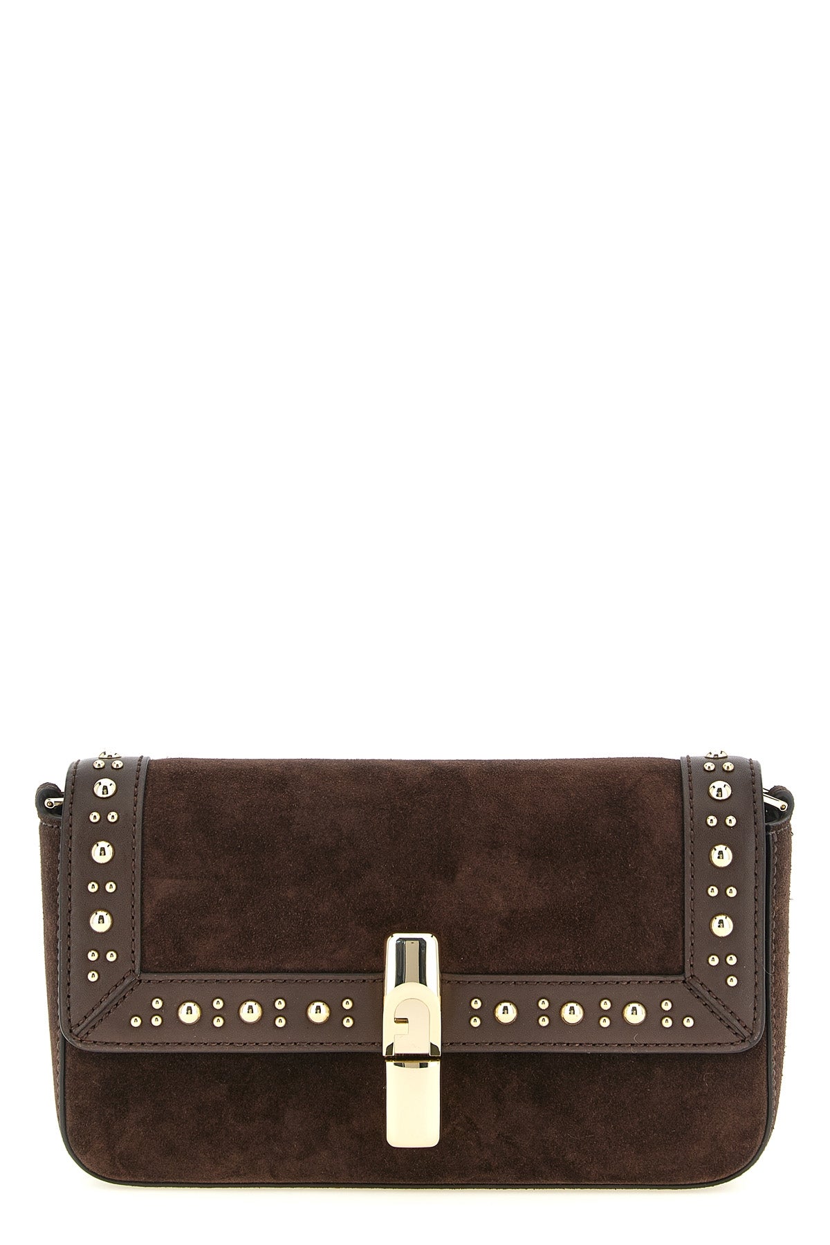 the furla iride s crossbody bag in fine dark brown suede sets new standards of