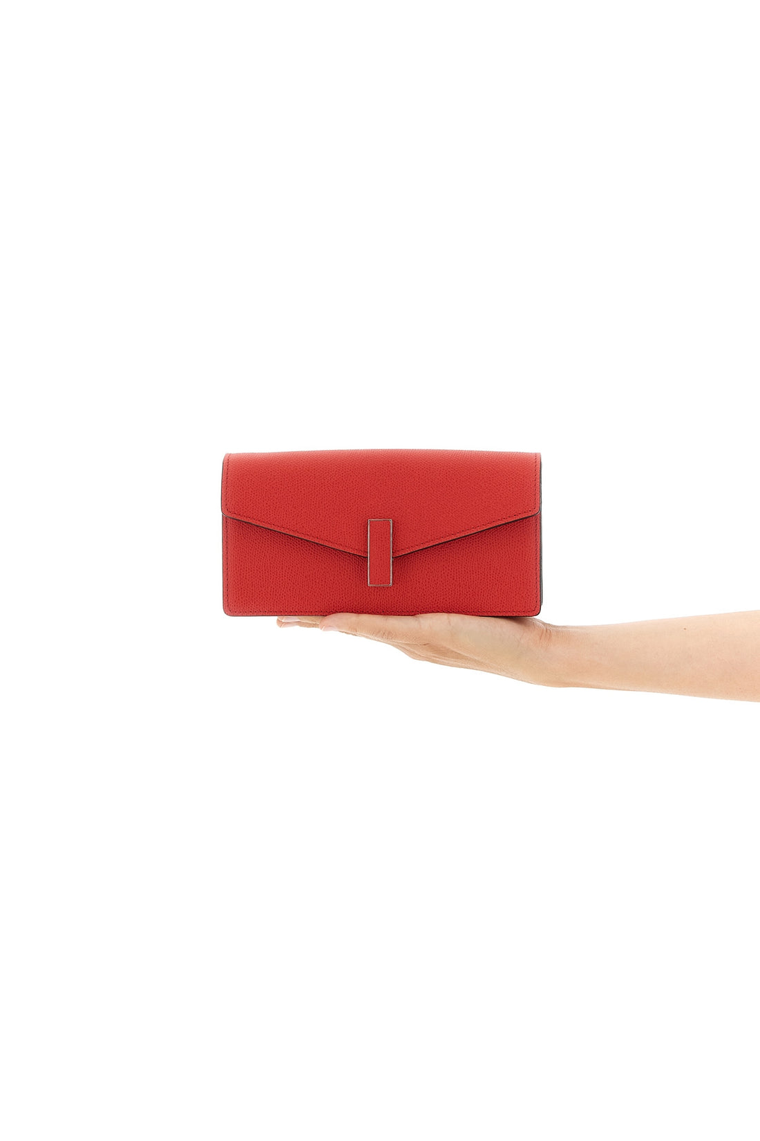 VALEXTRA OS iside millepunte calf leather clutch