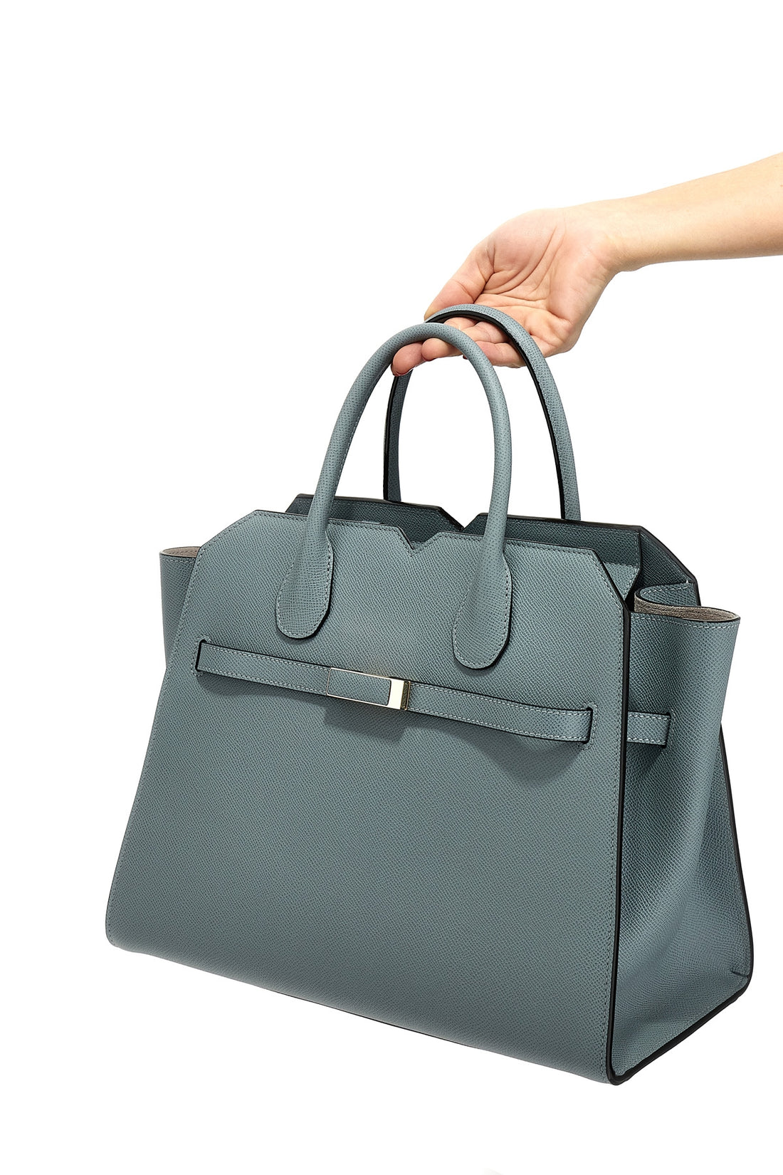 VALEXTRA OS milano medium handbag in millepunte soft leather